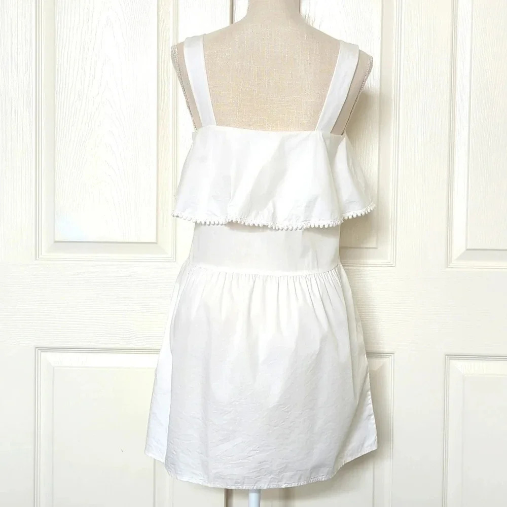 Rebecca Minkoff Palm Poplin Lace Trim Casual Dress - Picture 6 of 7